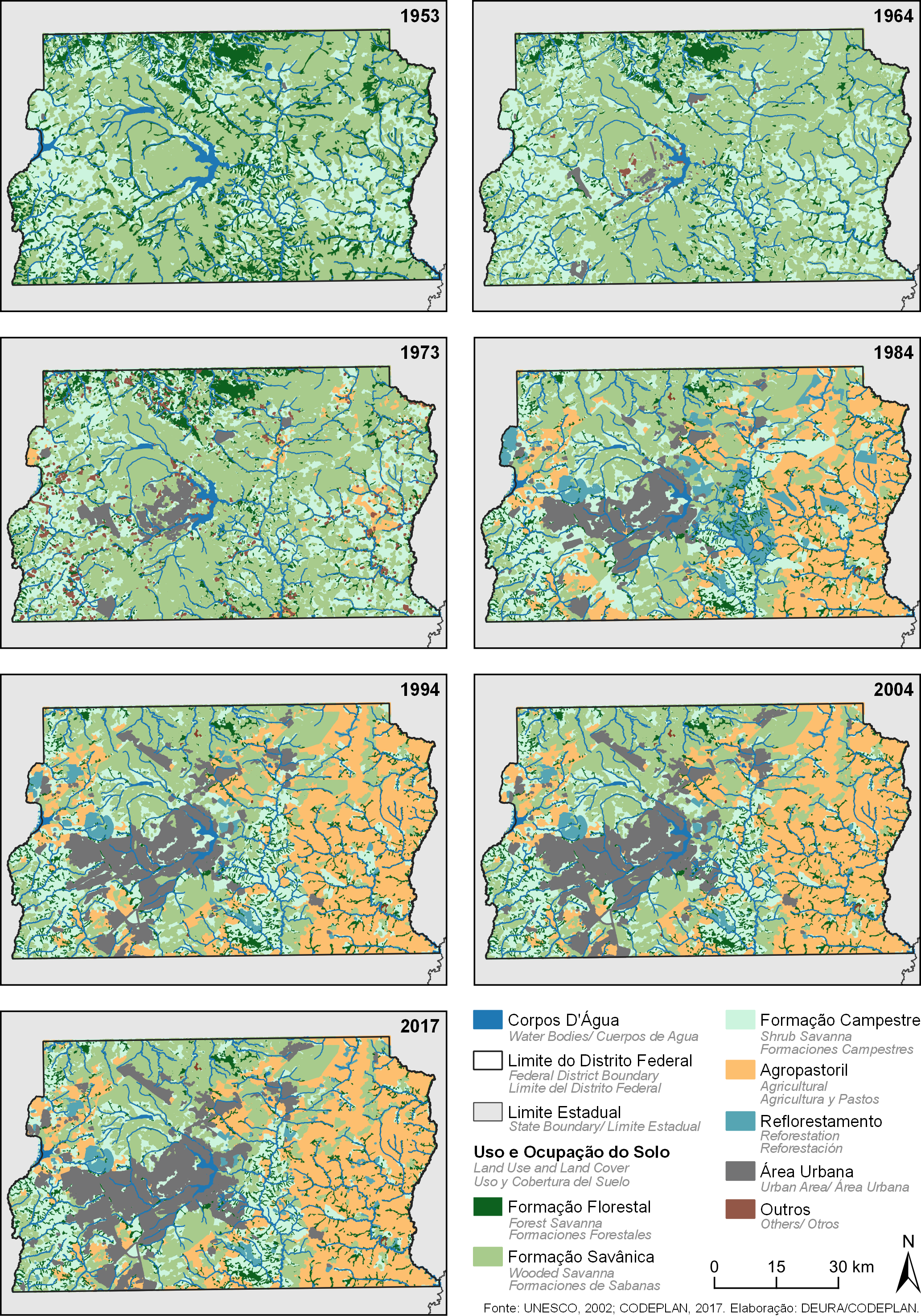 Figure 16 - Loss of native vegetation in the Federal District